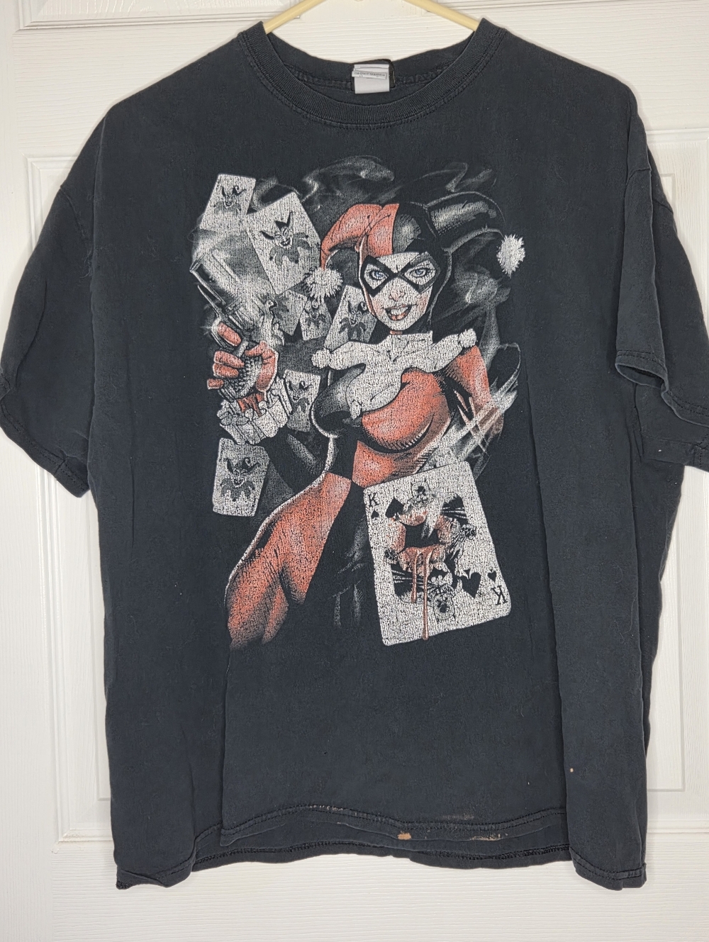 DC Comics Batman Harley Quinn Smoking Gun Tshirt Mens Size XL